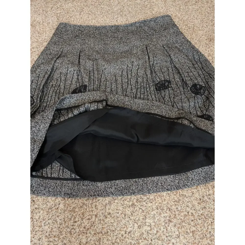 Per Se Women's Gray Black Wool Blend Tweed 2 Piece Skirt Suit Size US 16 UK 18 - Picture 11 of 16